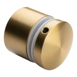 Soporte puntual para vidrio 8-21,52 mm fi 50/30/M10x40 AISI 304 sistema plano dorado