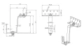 Gancho de techo Vario 3x regulable acero inoxidable A2 1.4301/304 L145 PV-08-31-A2 (1)