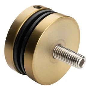 Fijación puntual vidrio Ø 50/8/M10x50 AISI304 8-17,52mm dorado