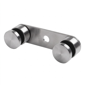 Soporte para vidrio 8-21,52mm doble fi 30/M8 L=150mm AISI304 universal satinado