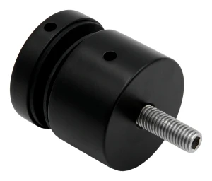 Soporte puntual rótula para vidrio ø 50mm rosca M10 sistema plano negro