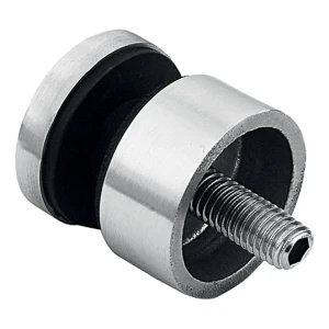 Fijación puntual para vidrio 6-12mm ø 30/13/M8x40 AISI304 sistema plano pulido