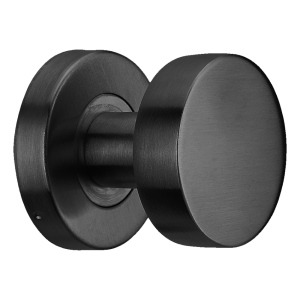 PSG Pomo de puerta giratorio plano negro – acero inoxidable AISI 304
