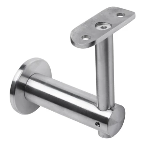 Fijación de pasamanos a pared fi 50mm AISI304 sistema 42,4 satinado