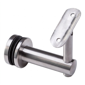 Fijación de pasamanos a cristal 10,76-25,52mm Ø 50mm AISI304 sistema 42,4 satinado