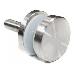 Fijación puntual vidrio 4-16,76mm fi 30/4/M8 AISI304 sistema plano satinado