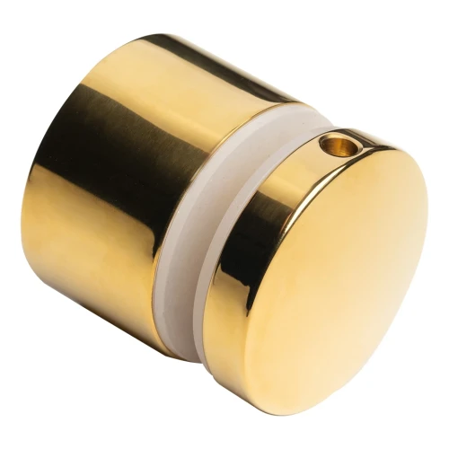 Soporte puntual para vidrio 10,38-17,52mm ø 50/30/m10x40 AISI304 sistema plano dorado 000-565 (1)