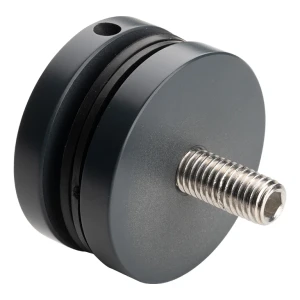 Fijación puntual vidrio 8-17,52mm ø 50/8/M10x50 AISI304 sistema plano antracita