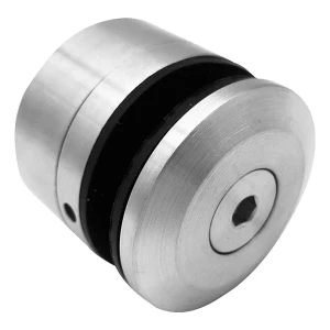 Fijación puntual vidrio 8-16,76mm fi 48/26/M10x38 con allen AISI304 satinado sistema plano