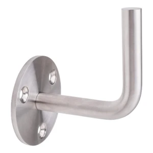 Soporte de barandilla para soldar fi 70/14mm montado en pared AISI304 satinado