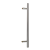 Tirador de puerta unilateral redondo ø32 × 1200 mm – acero AISI 304, satinado, montaje 45° 000-719 (1)