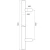 Tirador de puerta unilateral redondo ø32 × 1200 mm – acero AISI 304, satinado, montaje 45° 000-719 (4)