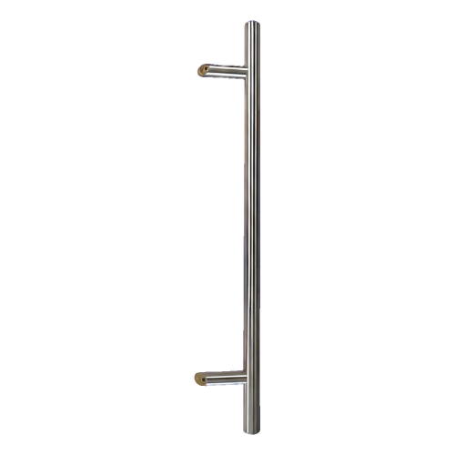 Tirador de puerta unilateral redondo 32×800 mm – acero inoxidable AISI 304, satinado, fijación 45° 000-723 (1)