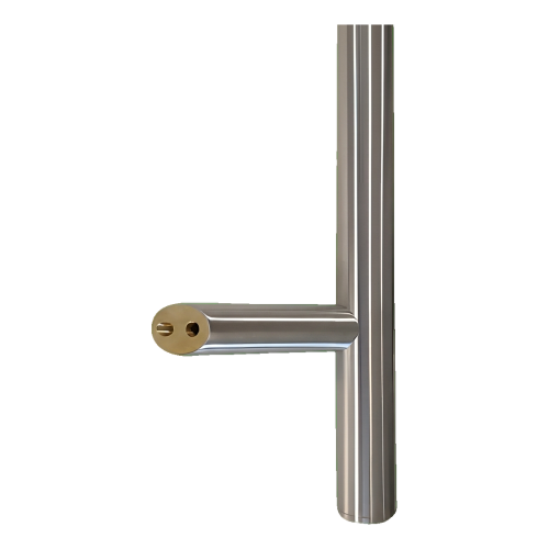 Tirador de puerta unilateral redondo 32×800 mm – acero inoxidable AISI 304, satinado, fijación 45° 000-723 (2)