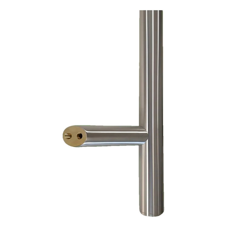 Tirador de puerta unilateral redondo 32×800 mm – acero inoxidable AISI 304, satinado, fijación 45° 000-723 (2)