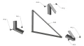 Triangulo de montaje 30 horizontal 890x770x450 PV-09-06 (1)