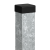 Poste de valla 80x80x2 mm, longitud 2,4 m, galvanizado 000-489 (1)
