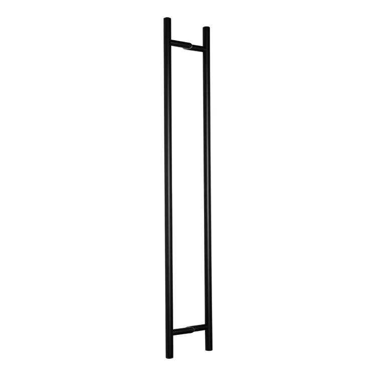 PINOX tirador de puerta bilateral redondo negro Ø 32 x 1400 mm AISI 304 000-747 (1)