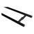 PINOX tirador de puerta bilateral redondo negro Ø 32 x 1400 mm AISI 304 000-747 (2)