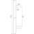 Tirador-antaba para puerta de una cara redondo 45° acero AISI 304 satinado 32×1000 mm 000-752 (4)