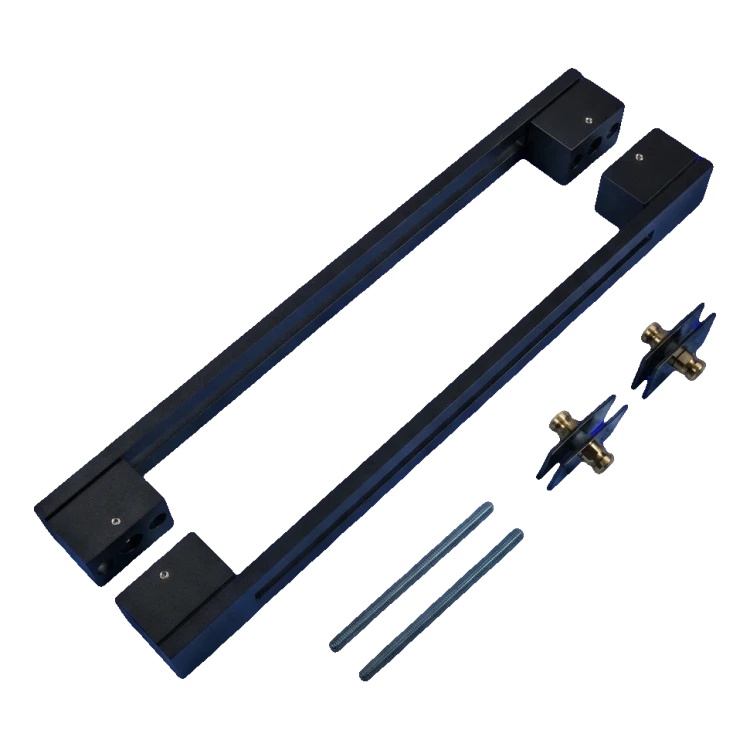 PSG tirador de puerta bilateral rectangular 90° acero negro mate 40×478 mm 000-769 (4)