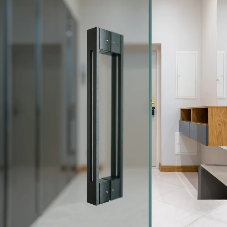 PSG tirador de puerta bilateral rectangular 90° acero negro mate 40×478 mm 000-769 (7)