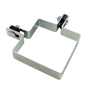 Abrazadera esquinera para paneles de valla 100x100 mm galvanizada