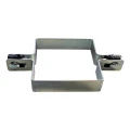 Abrazadera intermedia para paneles de vallado 100x100 mm galvanizada 000-777 (2)