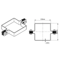 Abrazadera intermedia para paneles de vallado 100x100 mm galvanizada 000-777 (4)