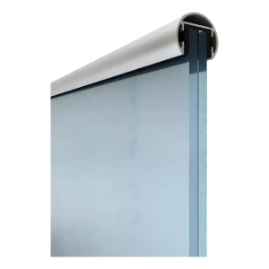 Kozza – pasamano de aluminio redondo Ø40 mm para vidrio 16–21,52 mm, longitud 5 m, anodizado mate