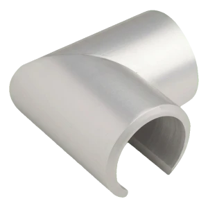 Kozza – codo de unión de barandilla 90° para pasamanos de aluminio fi 40 mm sobre vidrio 12–21,52 mm