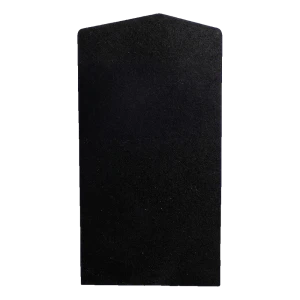 Tapa lateral izquierda Kozza para perfil de barandilla U KE 100 – negra, de aluminio