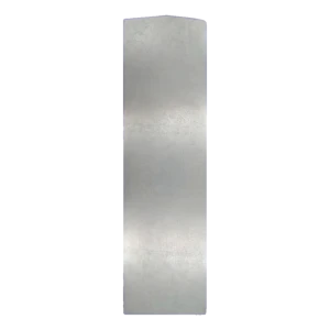 Kozza KE 100 – tapón lateral izquierdo de aluminio para perfiles de barandillas de vidrio tipo U