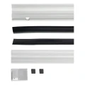 Kozza KB5000 – balcón francés completo de aluminio H1100 mm, vidrio 16–17,52 mm, anodizado mate 000-851 (6)