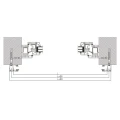 Kozza KB5000 – balcón francés completo de aluminio H1100 mm, vidrio 16–17,52 mm, anodizado mate 000-851 (7)