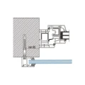 Kozza KB5000 – balcón francés completo de aluminio H1100 mm, vidrio 16–17,52 mm, anodizado mate 000-851 (8)
