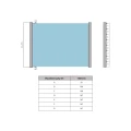 Kozza KB5000 – balcón francés completo de aluminio H1100 mm, vidrio 16–17,52 mm, anodizado mate 000-851 (9)