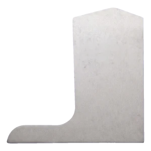 Tapa lateral derecha Kozza para perfil de barandilla de cristal L KE 105 – aluminio crudo