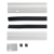 Kozza KB5000 – balcón francés completo de aluminio H1100 mm, sistema plano, anodizado mate 000-850 (6)