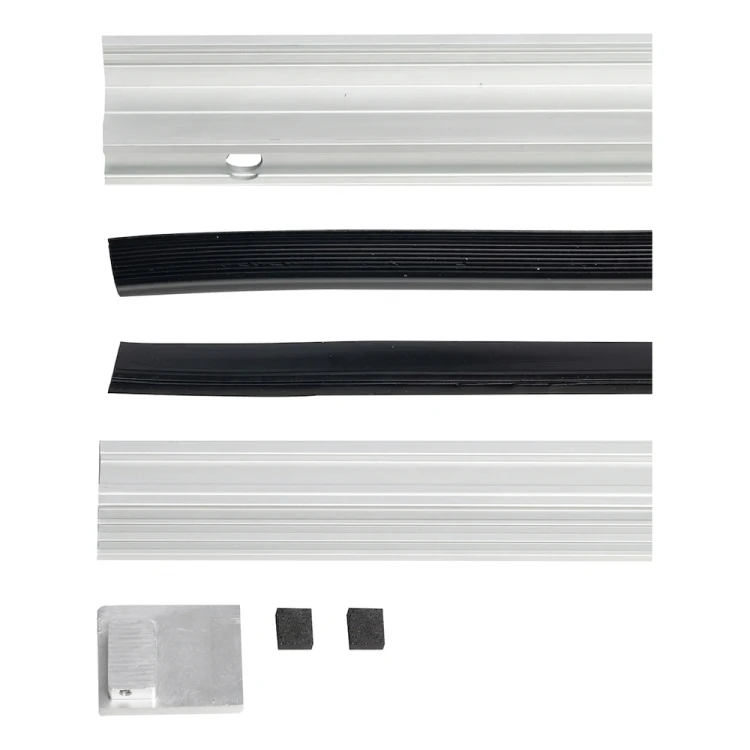 Kozza KB5000 – balcón francés completo de aluminio H1100 mm, sistema plano, anodizado mate 000-850 (6)