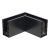 Kozza KE 100 – perfil U esquinero interior 90° para barandillas completamente acristaladas, gris oscuro 000-855 (1)