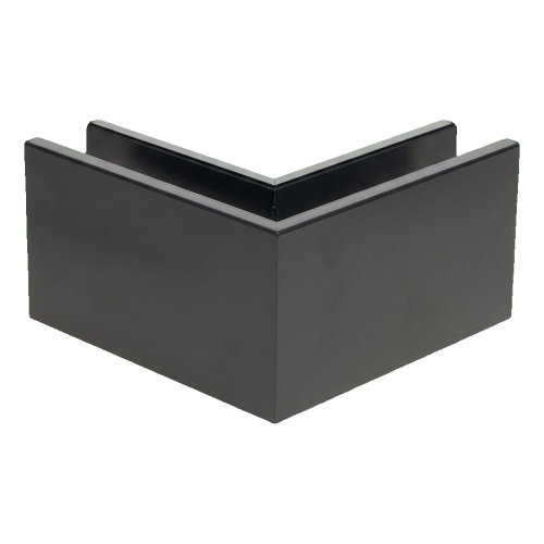 Kozza KE 100 – perfil U esquinero interior 90° para barandillas completamente acristaladas, gris oscuro 000-855 (2)