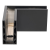Kozza KE 100 – perfil U esquinero interior 90° para barandillas completamente acristaladas, gris oscuro 000-855 (3)