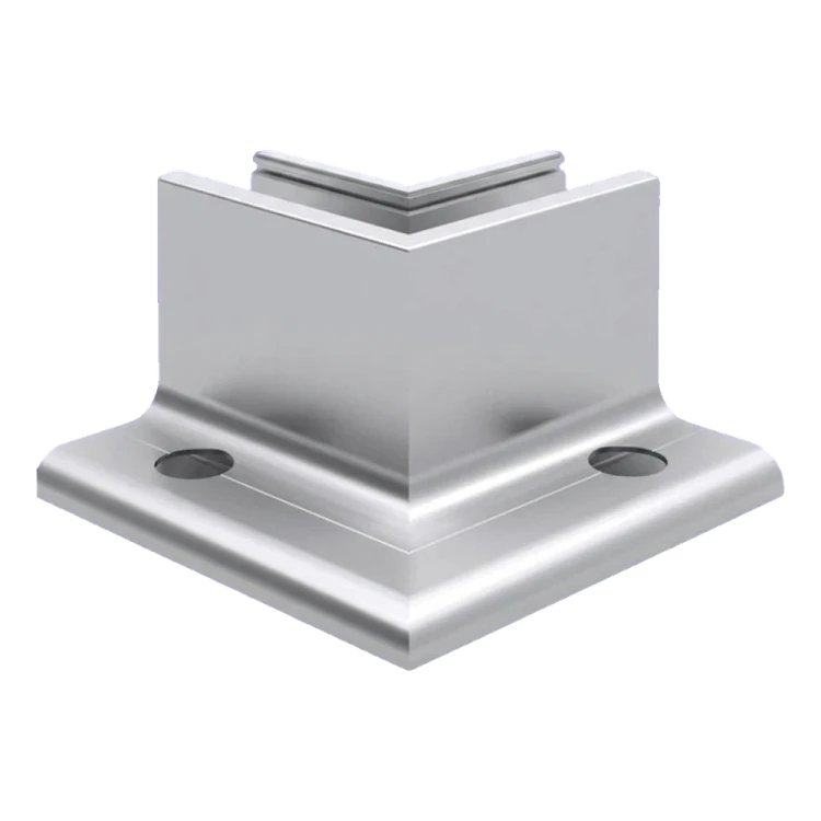 Kozza KE 105 – perfil L esquinero interior 90° para barandillas de cristal completo, aluminio, anodizado mate 000-865 (1)