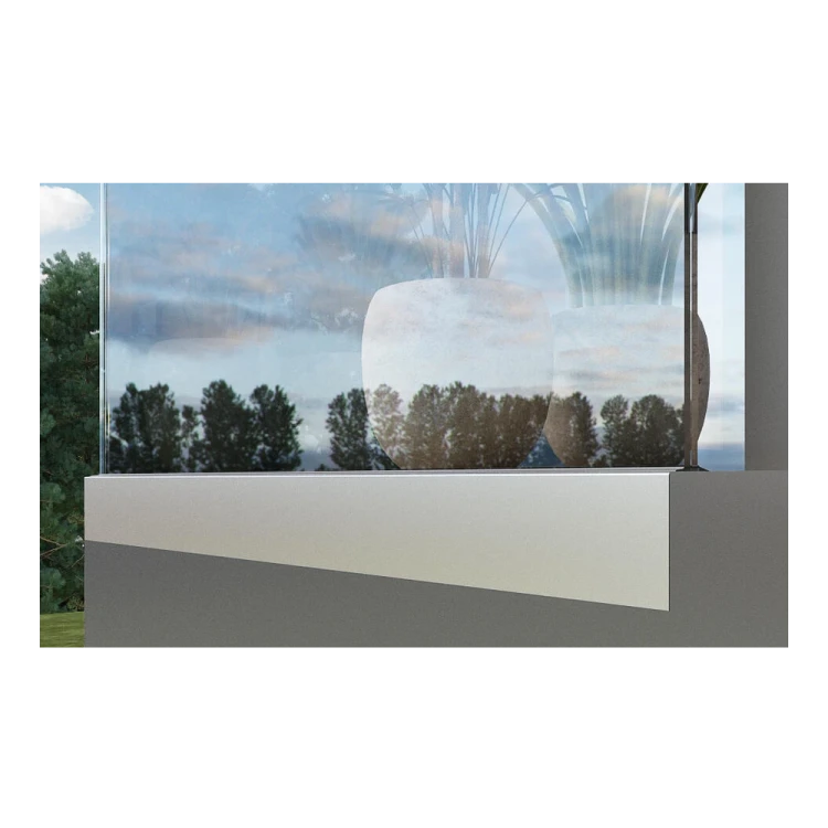 Kozza KE 105 – perfil de aluminio tipo L para barandillas de vidrio completo 5000 mm 000-871 (7)