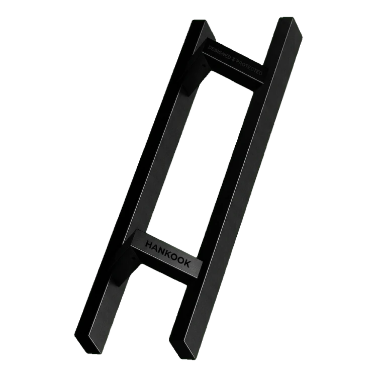 PINOX tirador de puerta de doble cara rectangular 40×20 mm negro satinado 500 mm 000-735 (1)