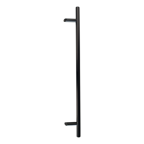 PSG tirador puerta unilateral redondo negro 32×1200 mm AISI 304 – fijación 45° 000-721 (1)