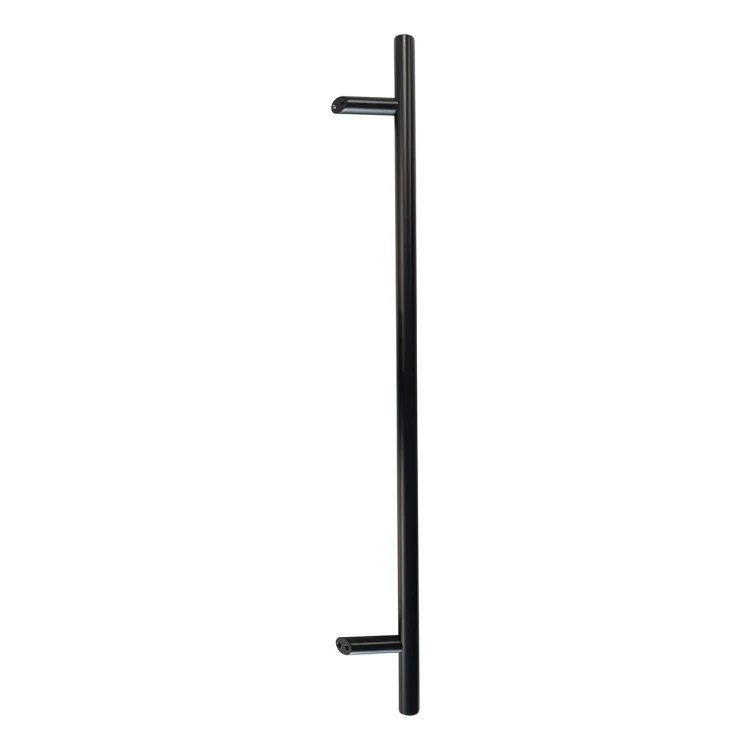 PSG tirador puerta unilateral redondo negro 32×1200 mm AISI 304 – fijación 45° 000-721 (1)