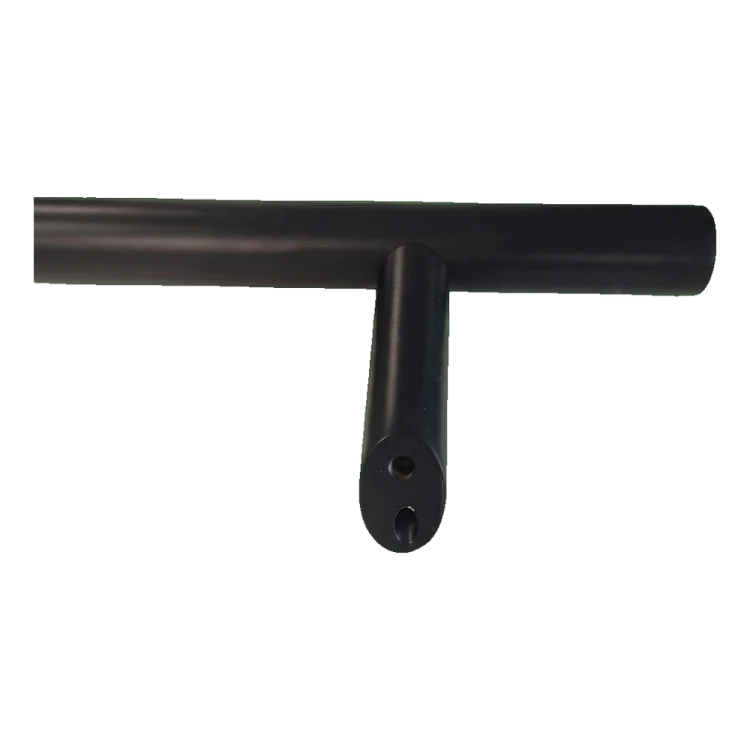 PSG tirador puerta unilateral redondo negro 32×1200 mm AISI 304 – fijación 45° 000-721 (3)