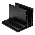 Kozza KE 105 – perfil de aluminio L para barandillas de cristal completo 5000 mm negro 000-872 (2)